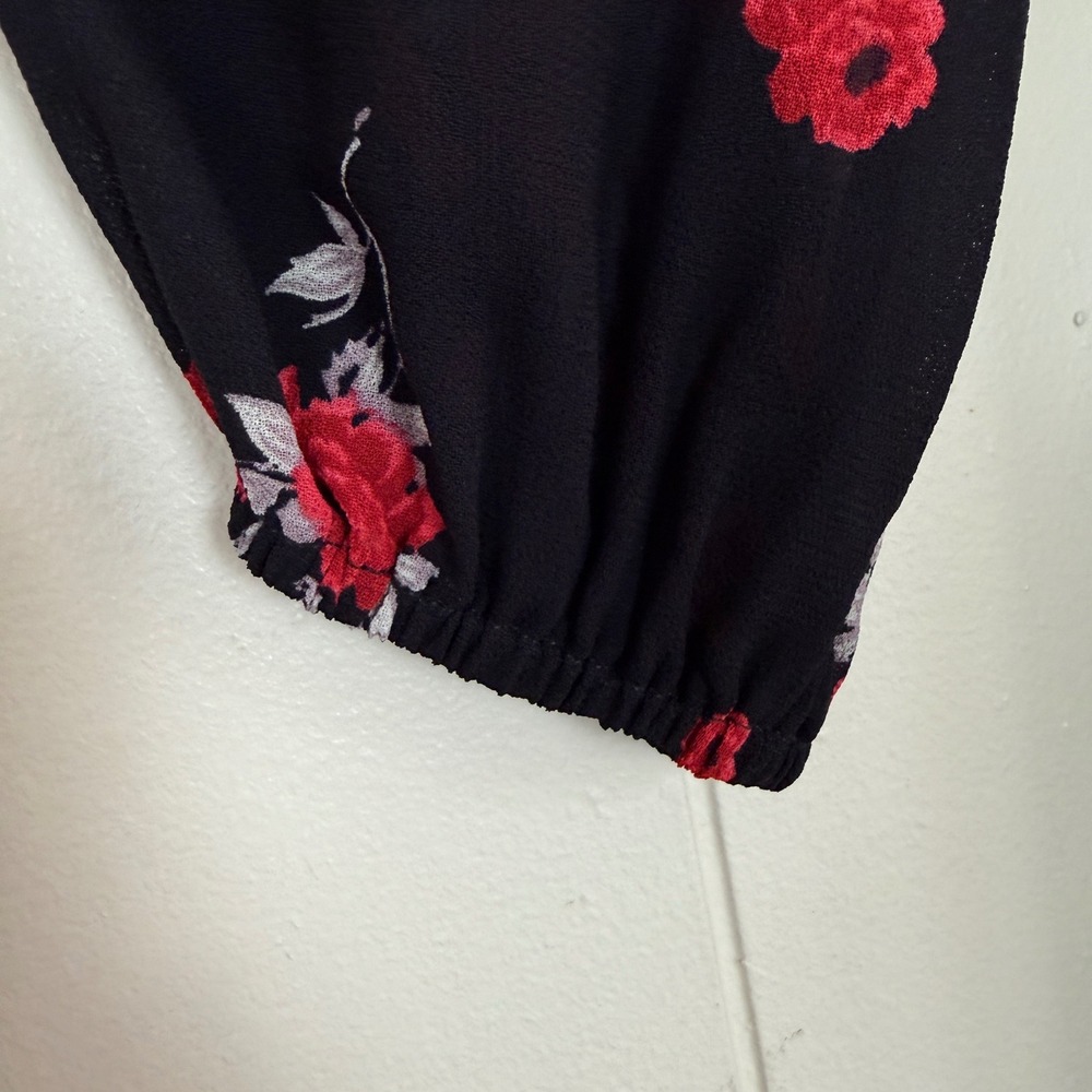 Reformation Womens Nicole Wrap Floral Midi Dress Long Sleeve Size L Boho Cottage - Picture 10 of 10